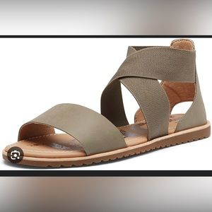 Women’s Sorel Ella Sandal in Green Size 7.5